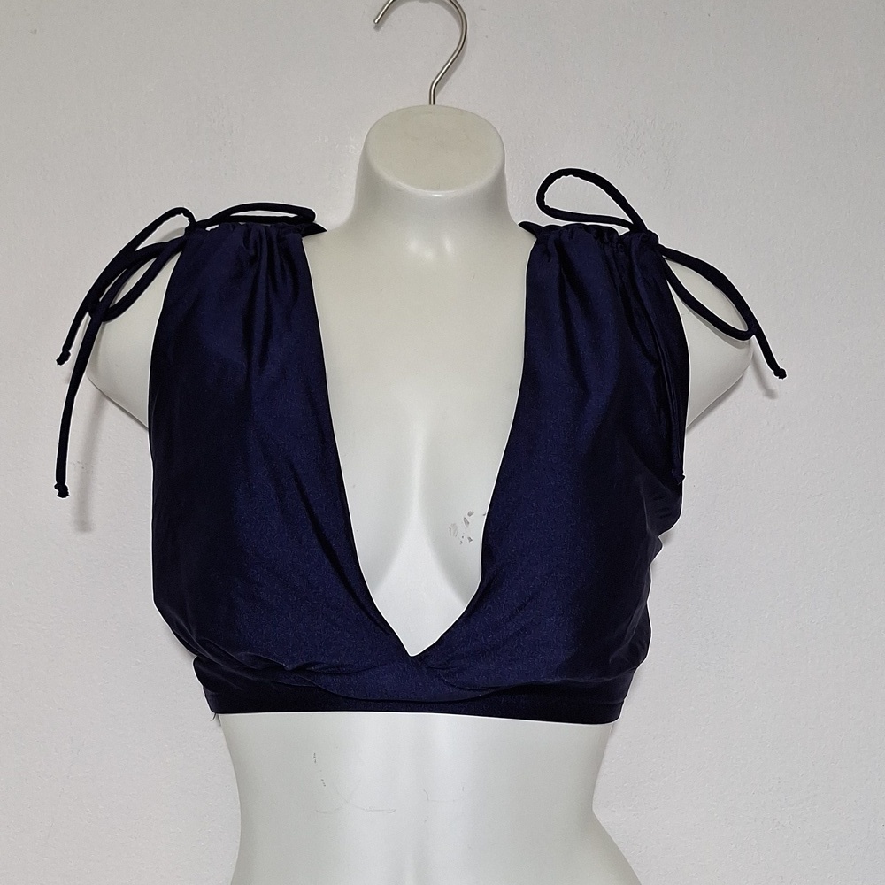 Time & Tru Swim Bikini Top Navy Blue